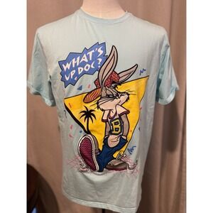 Looney Tunes Bugs Bunny Pop‎ Culture Graphics Embroidered Large Blue